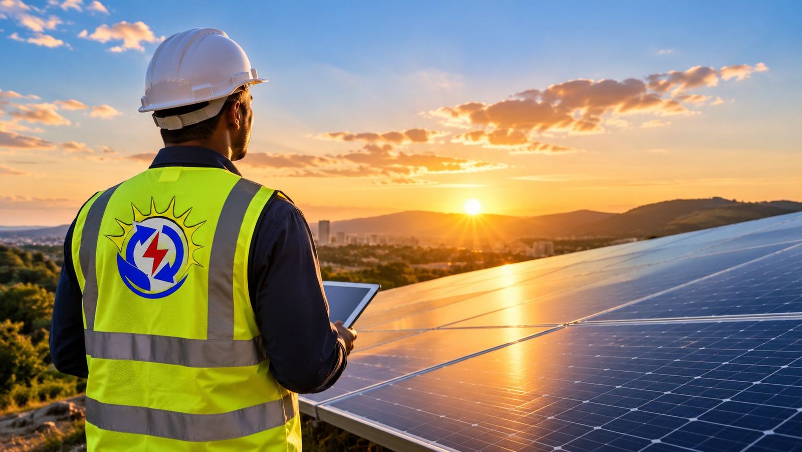 Commercial solar installation